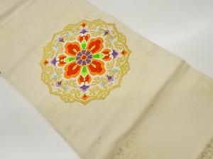 リサイクル　引箔華紋模様織出し名古屋帯